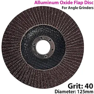 125mm 40 Grit Aluminium Oxide Flap Disc Sanding Sander For Angle Grinder