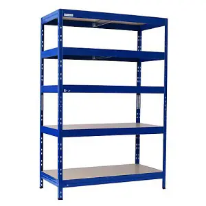 Rapid Racking Rapid 3 Pro 1800h x 1200w x 450mmd Blue 5 Fibreboard Shelves