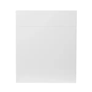 GoodHome Stevia Gloss white Slab Door & drawer 600mm