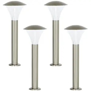 4 PACK Outdoor Footpath Downlight Lamp Steel 6W Bright Driveway Light Post Path