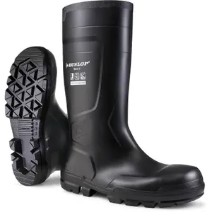 Dunlop Work-It Full Safety Wellington Black