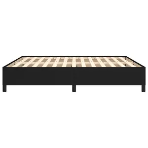 Berkfield Bed Frame Black 180x200 cm 6FT Super King Fabric