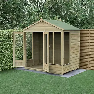 Beckwood Apex Summerhouse 7x5 - Double Door - 4 Windows