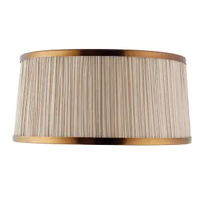 Luminosa Suffolk Beige And Antique Brass Thirteen Inch Shade, E14