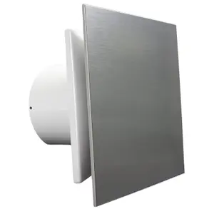 VENTS NAZAIR 4 inch Modern Bathroom Extractor Fan for Quiet Powerful Continuous Periodic Operation