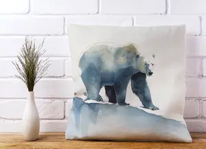 Polar Bear Watercolour Cushions 45cm x 45cm