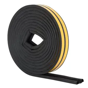 10m Rubber Seal Draught Excluder Self Adhesive Foam Weather Strip Doors Windows