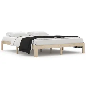 Berkfield Bed Frame Solid Wood Pine 160x200 cm