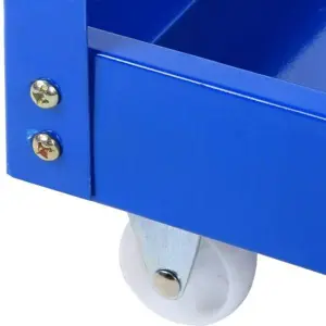 3-Tier Tool Storage Trolley Heavy Duty Garage Workshop Cart(Blue)