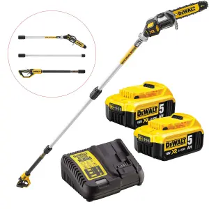 Dewalt DCMPS567P2 18v XR Brushless Pole Saw Chainsaw Pruner Split Shaft -2X5.ah