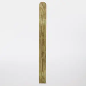 Blooma Lemhi Pressure treated Wooden Picket fence board (W)0.09m (H)1m