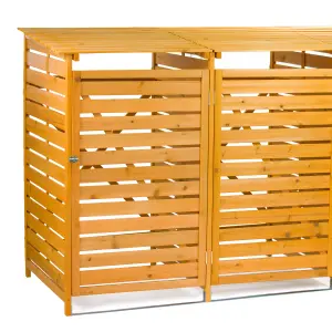 KCT Wooden Wheelie Bin Store Outdoor Storage - Triple ( 3 x 240L)