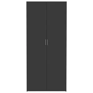 Berkfield Storage Cabinet Grey 80x35.5x180 cm Engineered Wood