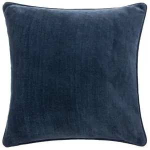 Square Throw Pillow Cover Navy