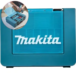 Makita 18v Tool Storage Carry Case Toolbox For Twin Pack Inc Organiser In Lid