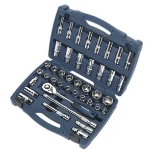 Sealey Socket Set 41 Pieces 1/2" Square Drive 6 Point WallDrive Metric AK8993