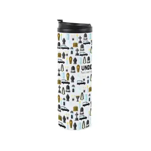 Undertaker Travel Mug - Novelty Funeral Director Gift Stainless Steel Vacuum-Sealed Double-Walled Hot/Cold Drinks Travel Flask