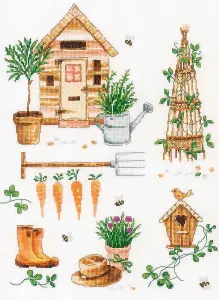 GARDEN - Counted Cross Stitch Kit: Garden - Vervaco