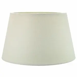 Traditional Linen Fabric Drum Shade for Pendant & Lampshade Cream / 22cm H x 35cm W x 35cm D