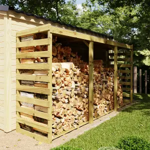 Columbus XXL Wooden Log Store 12 x 3