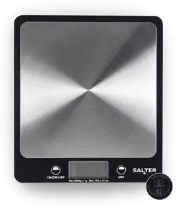 Salter Evo Digital Kitchen Scale – Electronic Food Scale, Add & Weigh Multiple Ingredients, 6Kg Capacity, Aquatronic For Measuring Liquids, Easy