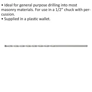 High-Quality 7 x 300mm Rotary Impact Drill Bit for Masonry Work