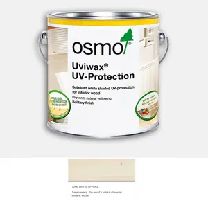 Osmo Uviwax Non Yellowing UV Protection Oil  White (Transparent) 2.5 Litre