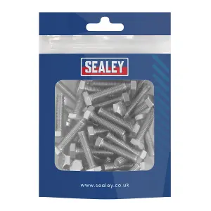 Sealey Stainless Steel Set Screw Din 933 M6 x 25mm 1.00mm Pitch 50 Pieces S625S