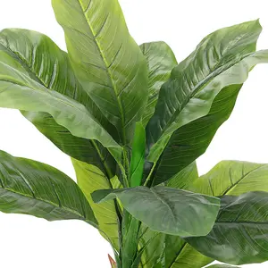 150cm H Garden Decoration Artificial Green Tropical Plant with Plastic Flowerpot