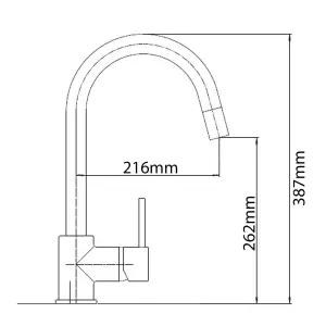 Brushed Single Lever Kitchen Mixer Tap FIORENTINA BR