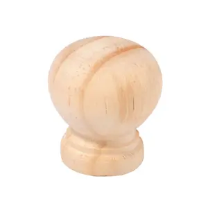 Pine Round Furniture Knob (Dia)30mm