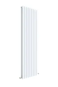 Square Vertical Double Panel Radiator - 1800mm x 528mm - 5810 BTU - Satin White