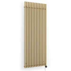 Terma 230V 2kW Brass Smart Vertical Oil-filled radiator