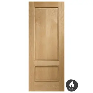 Internal Andria Oak Raised Mouldings Fire Door 1981 x 838 x 44mm (33")