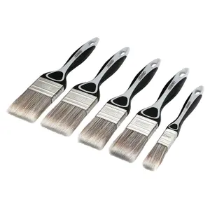 Draper Soft Grip Flat Paint Brush Set (5 Piece) 20618