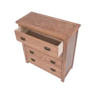 Padua 4 Drawer Chest of Drawers Bras Drop Handle