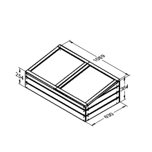 Large Timber Garden Cold Frame