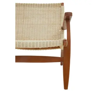 Interiors by Premier Java Woven Chair in Natural Rattan