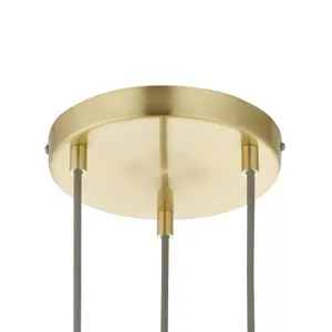 Harbour Studio Lucie Gold 3 Lamp Light pendant