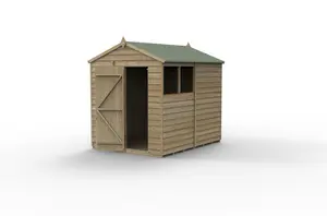 4LIFE Apex Shed 6x8 - Single Door - 2 Window