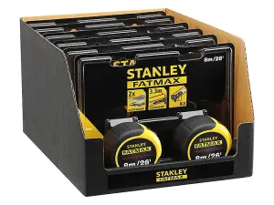 STANLEY - FatMax Classic Tape Twin Pack 8m/26ft (Width 32mm)