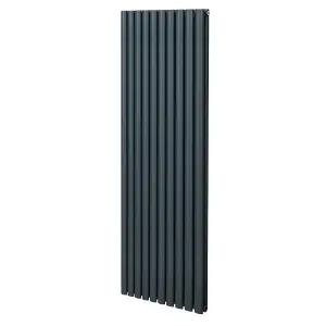 Oval Radiator - 1800 x 600mm - Anthracite