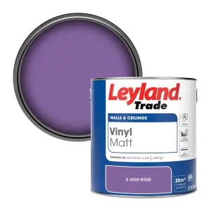 Leyland Trade Vinyl Matt Walls & Ceilings Emulsion Paint (S 3050-R50B) 2.5L