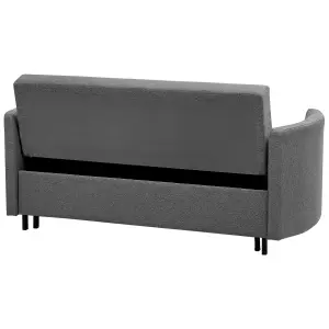 Beliani Scandinavian Sofa Bed HOVIN Grey