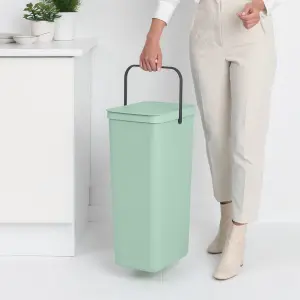 Brabantia Sort & Go Tall Jade Green Plastic Recycling bin - 40L Freestanding