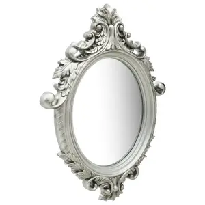 Ginn Oval Wall Mirror Silver