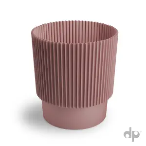 Plant Pots Flower Planter 3 Colours 3 sizes Plastic Pot Modern Elegant Pink W17cm x H19cm