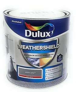 Dulux Weathershield Exterior Paint Gloss 2.5L Gallant Grey