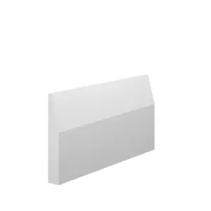 Skirting World Chamfer MDF Architrave - 95mm x 15mm x 4200mm, Primed