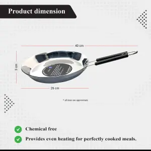 Buckingham Premium Stainless Steel Frying Pan 26cm